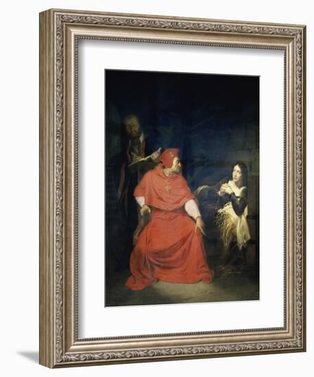 Jeanne D'Arc et le Cardinal de Winchester-Paul Delaroche-Framed Giclee Print