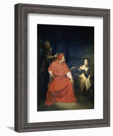 Jeanne D'Arc et le Cardinal de Winchester-Paul Delaroche-Framed Giclee Print