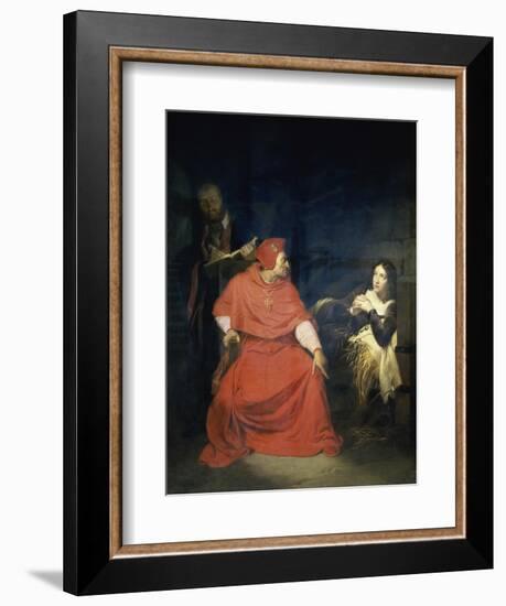 Jeanne D'Arc et le Cardinal de Winchester-Paul Delaroche-Framed Giclee Print