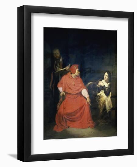 Jeanne D'Arc et le Cardinal de Winchester-Paul Delaroche-Framed Giclee Print