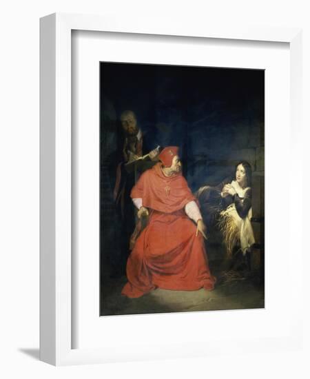 Jeanne D'Arc et le Cardinal de Winchester-Paul Delaroche-Framed Giclee Print