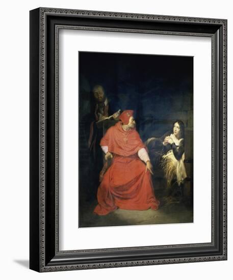 Jeanne D'Arc et le Cardinal de Winchester-Paul Delaroche-Framed Giclee Print