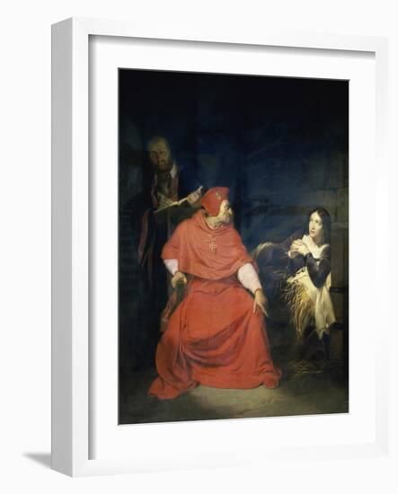 Jeanne D'Arc et le Cardinal de Winchester-Paul Delaroche-Framed Giclee Print