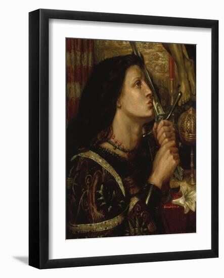 Jeanne D'Arc Kuesst Das Schwert Der Befreiung, 1863-Dante Gabriel Rossetti-Framed Giclee Print