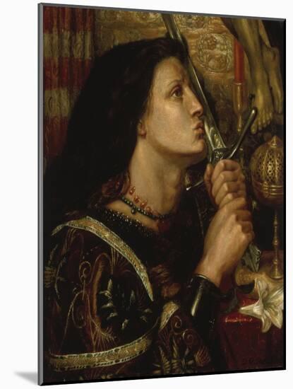 Jeanne D'Arc Kuesst Das Schwert Der Befreiung, 1863-Dante Gabriel Rossetti-Mounted Giclee Print