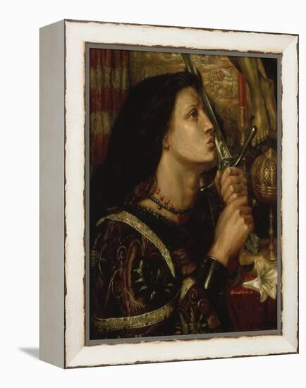 Jeanne D'Arc Kuesst Das Schwert Der Befreiung, 1863-Dante Gabriel Rossetti-Framed Premier Image Canvas