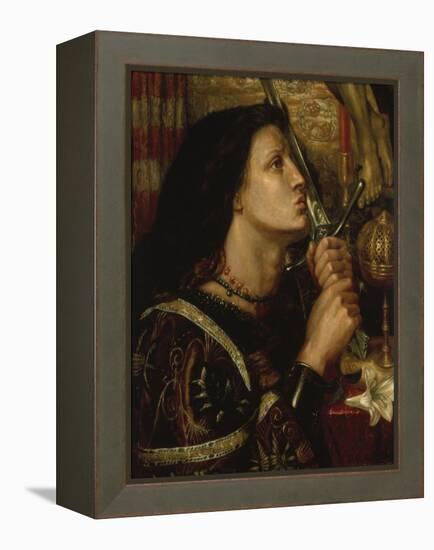 Jeanne D'Arc Kuesst Das Schwert Der Befreiung, 1863-Dante Gabriel Rossetti-Framed Premier Image Canvas