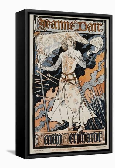 Jeanne D'Arc - Sarah Bernhardt Theater Poster-Eugene Grasset-Framed Premier Image Canvas