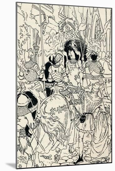 Jeanne Darc at Orleans, C1895-Eugene Samuel Grasset-Mounted Giclee Print