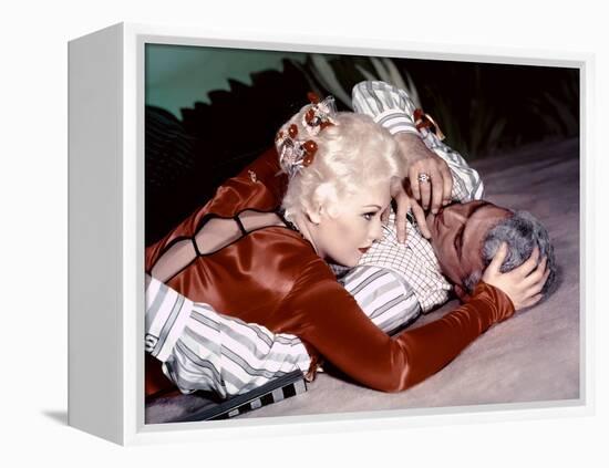 JEANNE EAGLES, 1957 directed by GEORGE SIDNEY Kim Novak and Jeff Chandler (photo)-null-Framed Stretched Canvas