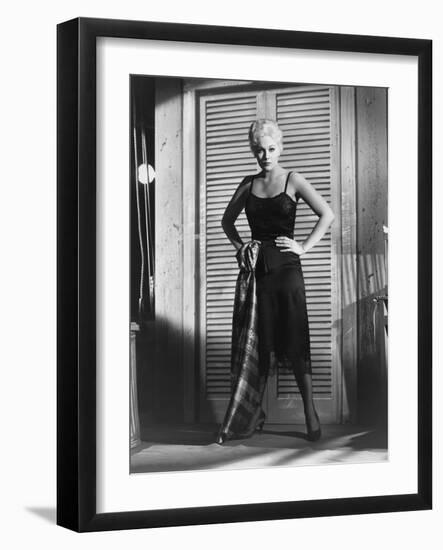 JEANNE EAGLES, 1957 directed by GEORGE SIDNEY Kim Novak (b/w photo)-null-Framed Photo