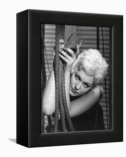 JEANNE EAGLES, 1957 directed by GEORGE SIDNEY Kim Novak (b/w photo)-null-Framed Stretched Canvas