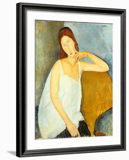 Jeanne Hébuterne (1898–1920), 1919-Amedeo Modigliani-Framed Giclee Print