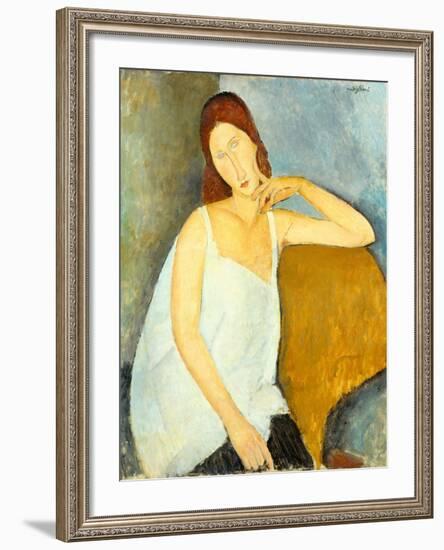 Jeanne Hébuterne (1898–1920), 1919-Amedeo Modigliani-Framed Giclee Print