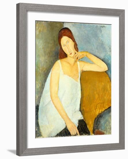 Jeanne Hébuterne (1898–1920), 1919-Amedeo Modigliani-Framed Giclee Print