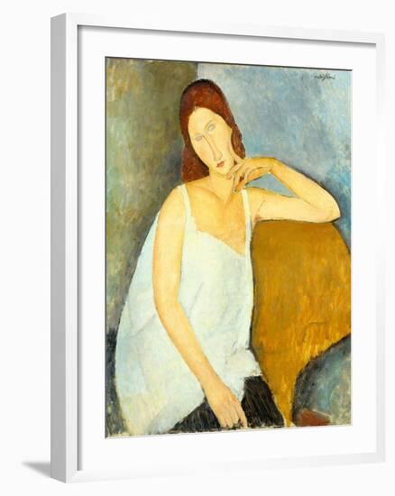 Jeanne Hébuterne (1898–1920), 1919-Amedeo Modigliani-Framed Giclee Print