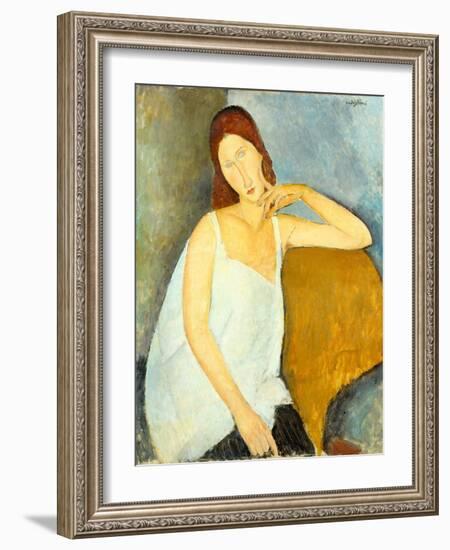 Jeanne Hébuterne (1898–1920), 1919-Amedeo Modigliani-Framed Giclee Print