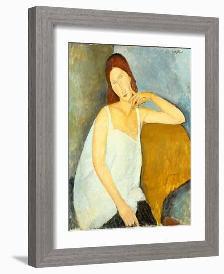 Jeanne Hébuterne (1898–1920), 1919-Amedeo Modigliani-Framed Giclee Print