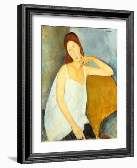 Jeanne Hébuterne (1898–1920), 1919-Amedeo Modigliani-Framed Giclee Print