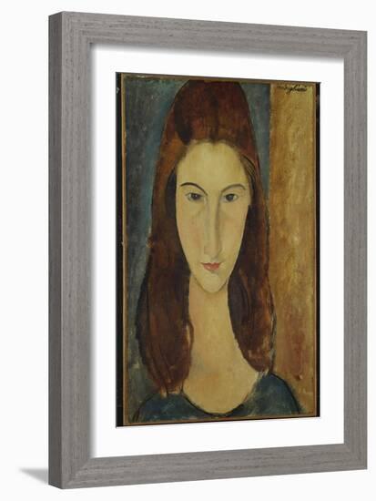 Jeanne Hebuterne, 1917-18-Amedeo Modigliani-Framed Giclee Print