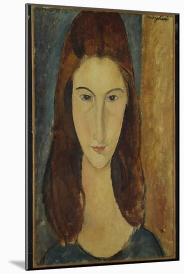 Jeanne Hebuterne, 1917-18-Amedeo Modigliani-Mounted Giclee Print