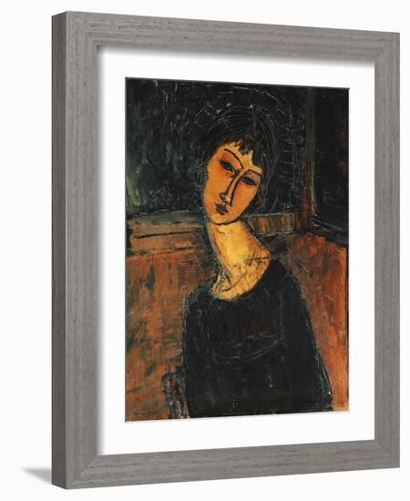 Jeanne Hebuterne, C.1916-17-Amedeo Modigliani-Framed Giclee Print