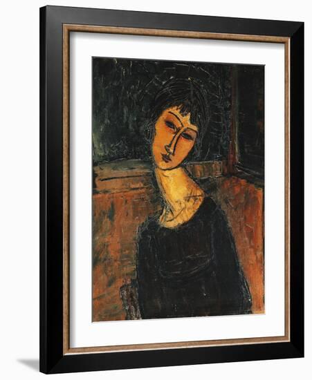 Jeanne Hebuterne, C.1916-17-Amedeo Modigliani-Framed Giclee Print