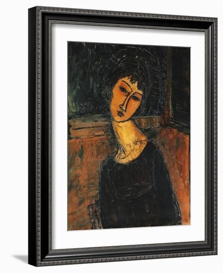 Jeanne Hebuterne, C.1916-17-Amedeo Modigliani-Framed Giclee Print