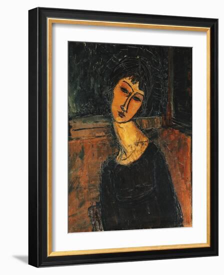 Jeanne Hebuterne, C.1916-17-Amedeo Modigliani-Framed Giclee Print