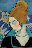 Portrait of Modigliani with Pipe-Jeanne Hébuterne-Giclee Print