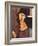 Jeanne Hebuterne Wearing a Hat, 1917-Amedeo Modigliani-Framed Giclee Print