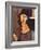 Jeanne Hebuterne Wearing a Hat, 1917-Amedeo Modigliani-Framed Giclee Print