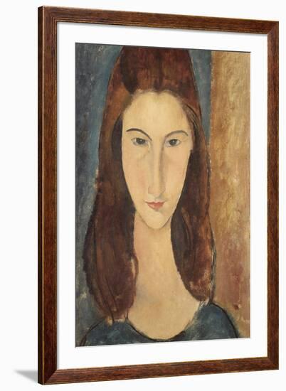 Jeanne Hebuterne-Amedeo Modigliani-Framed Giclee Print