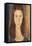 Jeanne Hebuterne-Amedeo Modigliani-Framed Stretched Canvas