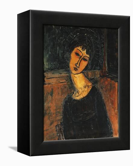 Jeanne Hebuterne-Amedeo Modigliani-Framed Premier Image Canvas