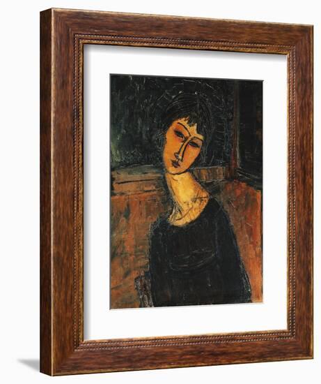 Jeanne Hebuterne-Amedeo Modigliani-Framed Giclee Print