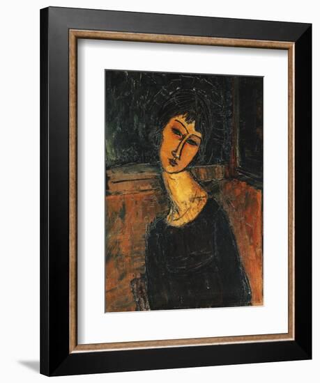 Jeanne Hebuterne-Amedeo Modigliani-Framed Giclee Print