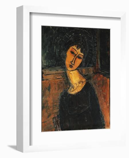 Jeanne Hebuterne-Amedeo Modigliani-Framed Giclee Print