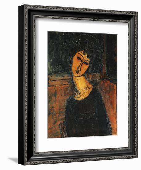 Jeanne Hebuterne-Amedeo Modigliani-Framed Giclee Print