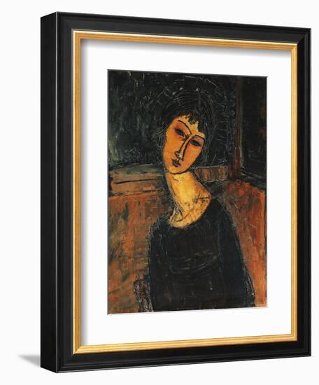 Jeanne Hebuterne-Amedeo Modigliani-Framed Giclee Print