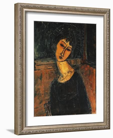 Jeanne Hebuterne-Amedeo Modigliani-Framed Giclee Print