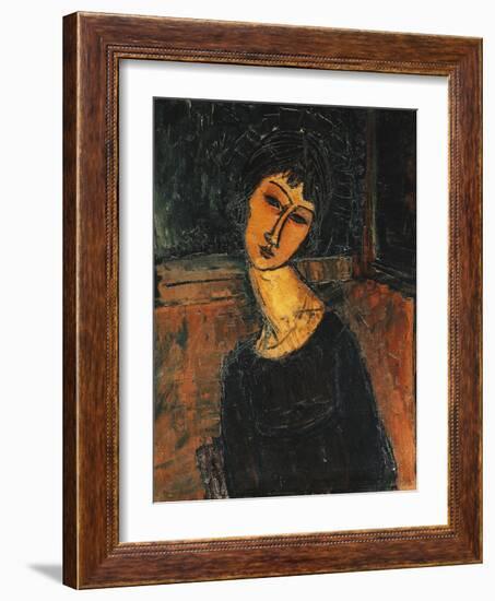 Jeanne Hebuterne-Amedeo Modigliani-Framed Giclee Print