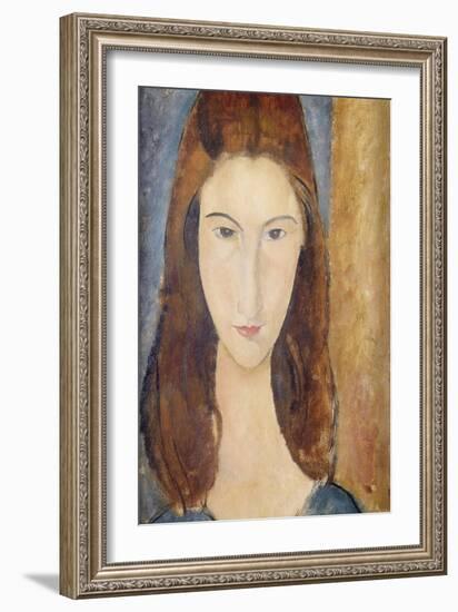 Jeanne Hebuterne-Amedeo Modigliani-Framed Giclee Print