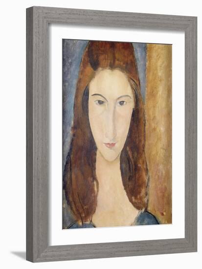 Jeanne Hebuterne-Amedeo Modigliani-Framed Giclee Print