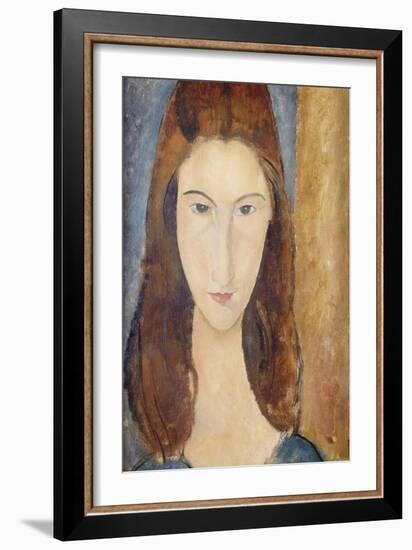 Jeanne Hebuterne-Amedeo Modigliani-Framed Giclee Print