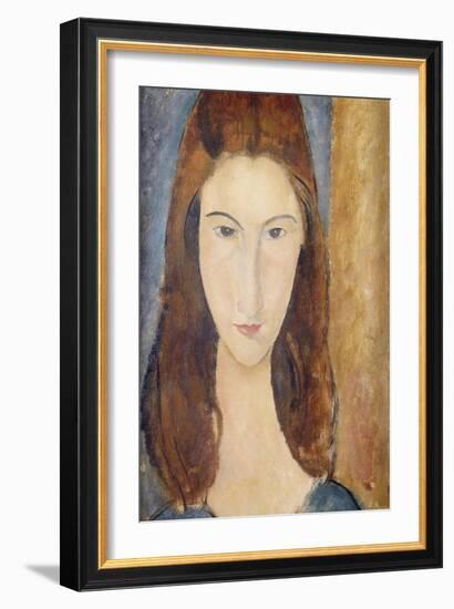 Jeanne Hebuterne-Amedeo Modigliani-Framed Giclee Print