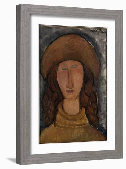 Jeanne Hébuterne-Amedeo Modigliani-Framed Giclee Print