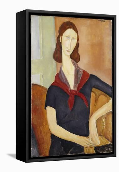 Jeanne Hebuterne-Amedeo Modigliani-Framed Premier Image Canvas