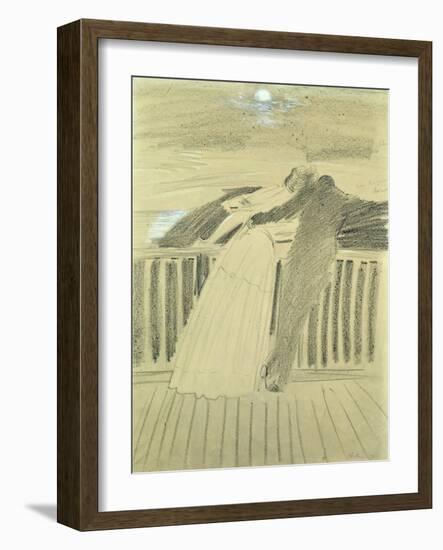 Jeanne Hugo and Jean Charcot at Hauteville House, Guernsey-Paul Cesar Helleu-Framed Giclee Print