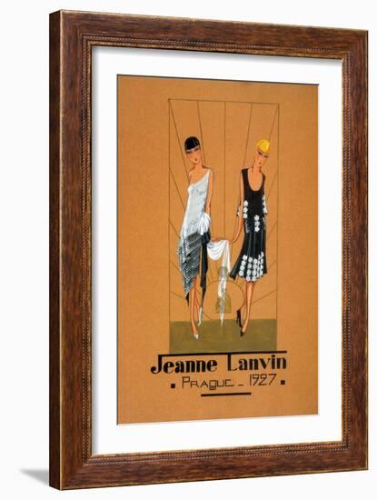 Jeanne Lanvin Design, 1927-Science Source-Framed Giclee Print